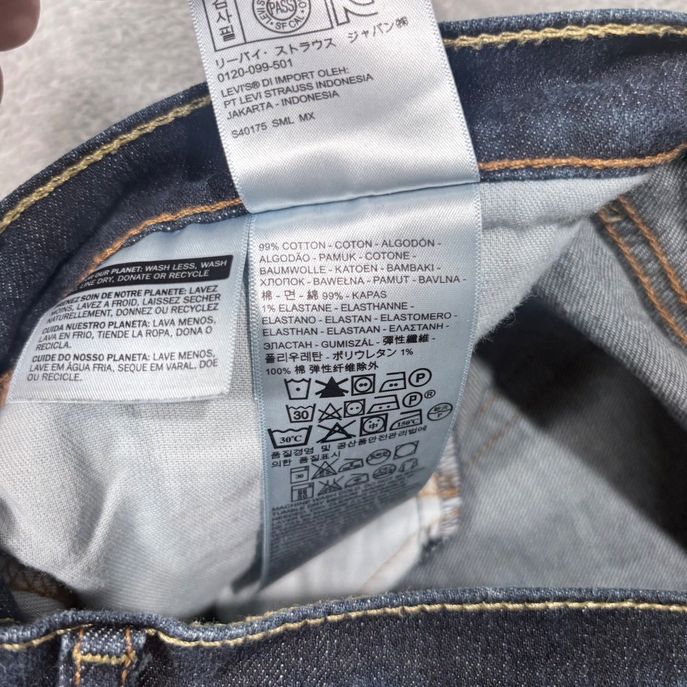 Levi's 541 Athletic Taper Jeans Mens 34x34 Dark Wash Indigo Stretch Denim - Picture 5 of 16